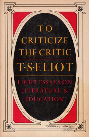 To criticize the critic